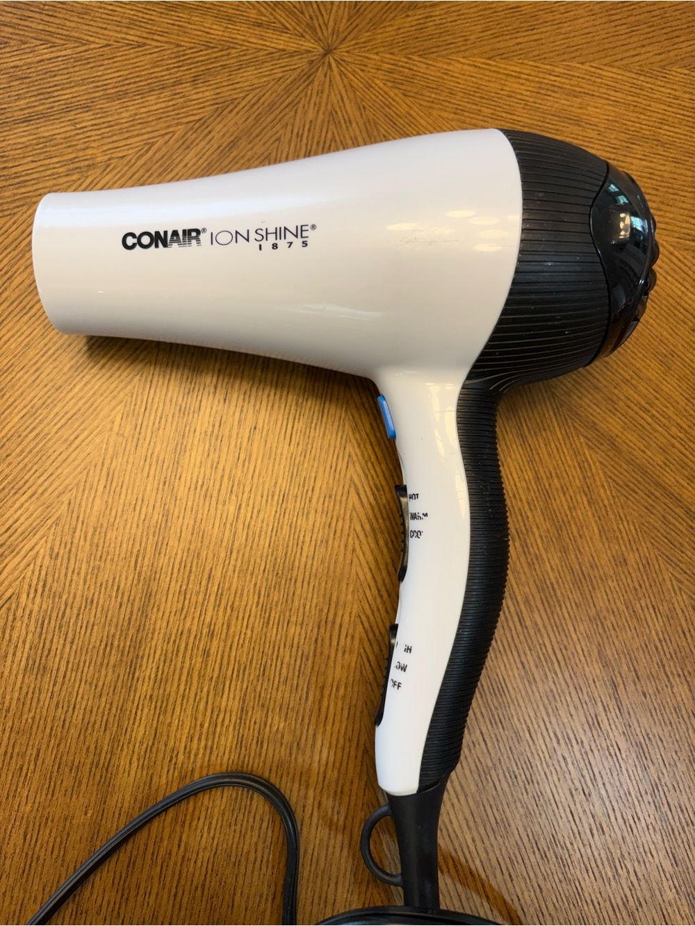 Conair Ion Shine White & Black Hair Dryer